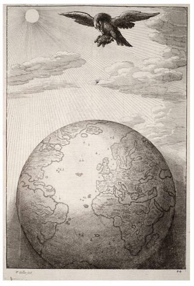 The Tortoise and the Eagle. State 1 by Wenceslaus Hollar